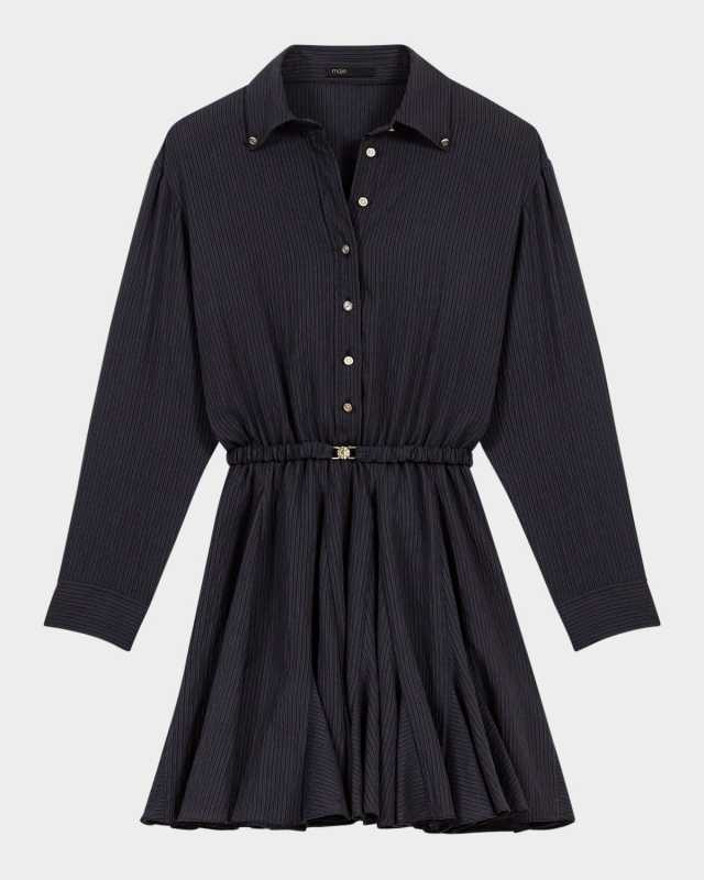 Rafida Belted Mini Shirtdress